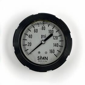 02-0012-x Span Industrial Pressure Gauge To 160 Psi 2 1/2 Inch Dial 1/4 Male