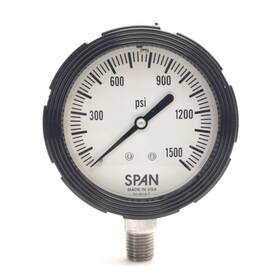 Lfs-2-121500-g Span Pressure Gauge 2.5 Inch Dial 0-1500psi 1/4 Npt Stainless Steel