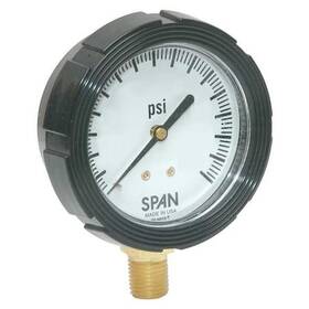 Lfs-210-400-g-kemx Span Pressure Gauge With Internal Seal To 400 Psi 2 1/2