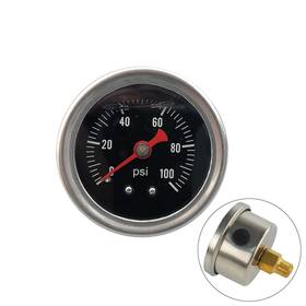 Rsc191 Sreuoil Universal Manual Inline Fuel Pressure Regulator Gauge Liquid Filled 0-100psi Rsc191 Sreuoil Universal Manual Inline Fuel Pressure Regulator Gauge Liquid Filled 0-100psi