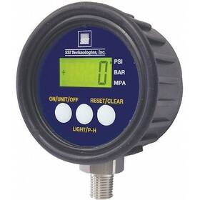 Mg1-15-a-9v-r Ssi Digital Industrial Pressure Gauge To 15 Psi 2 1/2 In