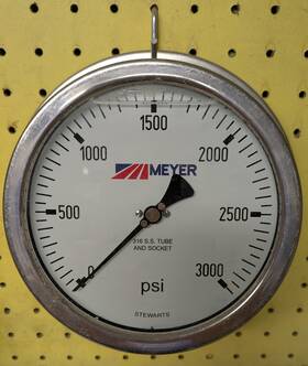 Ps003092 Stewarts Meyer 3000 Psi Fluid Filled Gauge 316 Ss Tube And Socket 6 Inch Diameter Uk