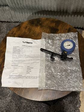 S-4020 Strato J8455 S182 Air Brake Pressure Gauge 0-160 Psi Railroad Aar New