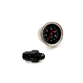Zy13-4 Strendier Universal Fuel Pressure Gauge Liquid 0-100psi Oil Press 1/8 Npt With A