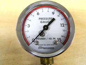 338-0006 Sun Electric Pressure Gauge Made In Usa