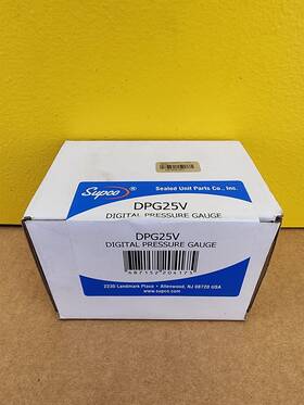 Dpg25v Supco New Digital Pressure Gauge 1/8 Inch Npt Female Connection