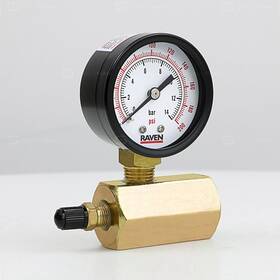 Sh74-422 Supply Giant 804595410745 Gas Tester Gauge 0-200 Psi 3/4 Inch Fip Hex Body 2 Display