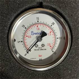 Pgi-63c-pg30-caox Swagelok 8183dlau Pressure Gauge 0-30 Psi Part #