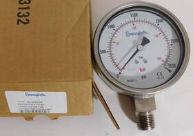 Pgi-100b-pg3000-lapx Swagelok Pressure Gauge 1/2 Inch Npt Lm Range 3000psi/bar New