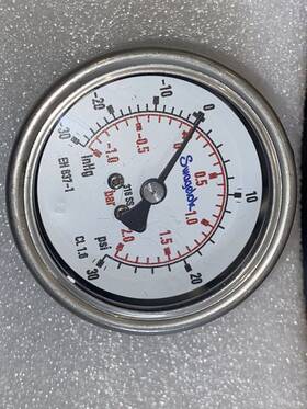 Pgi-63b-pc30-caqx Swagelok New Gauge G.i. 30inhg/30psi/bar 1/4 Tube