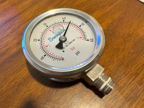 Pgi-63c-pg30-laqx Swagelok 316ss Gauge 0-60psi Liquid Filled Used