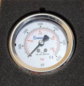 Pgi-63c-pg6000-caqx-fn Swagelok 6000psi Pressure Gauge 1/4 Inch