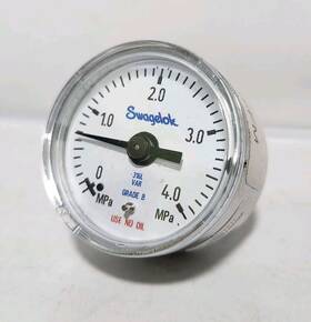 Pgu-40-m40-c-4ffm Swagelok 0-4mpa Pressure Gauge 1/4 Inch Male Vcr Face Seal