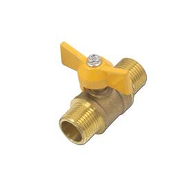 Add10081227 T Tulead Brass Ball Valve Mini 1/2-inch Npt Threaded Male To Yellow Gas