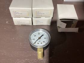 2051bp4l1d6a Tel-tru Lot Of 5 Pressure Guage 2in 0-60 Psi 1/4 Inch Npt