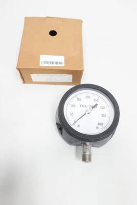 45-10sr2l1f2a Tel-tru Pressure Gauge 4-1/2in 0-400psi 1/2in Npt
