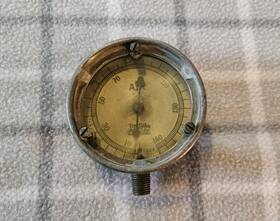 553753 The Ashton Valve Co. Vintage Boston Mass Brass Era Air Pressure Gauge 3 Inch 160psi
