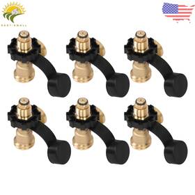 Esl1938510 Thomletha 6pcs Universal Qcc1 Propane Tank With Dust Cover And Pol Connection For 5-100lb