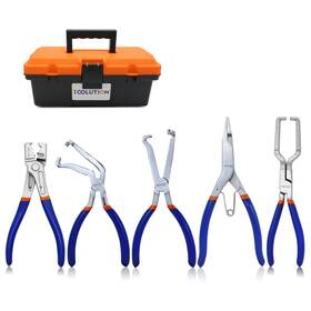 Tl024 Toolution 5pcs Electrical Disconnect Plier Set - Fuel Line Hose Clamp Pliers Electric