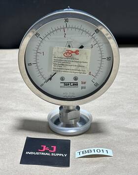 Sp74-00 Topline New Surplus- Model Pressure Gauge 0-60psi 2 Inch Sanitary