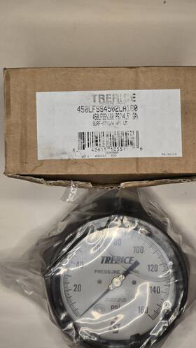 450lfss4502la160 Trerice Pressure Gauge 0-160 Psi 4.5 Inch 1/4 Npt Lm Germany