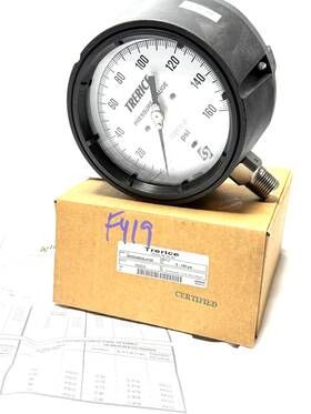 450ss4504la120 Trerice 0-160 Psi 5 Inch Silicone Filled Flange Pressure Gauge Ss