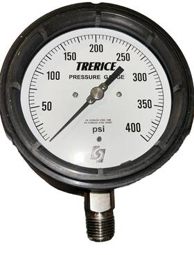 450ss4504la150 Trerice Pressure Gauge 1/2 Inch Npt Bottom 0-400psi. A1