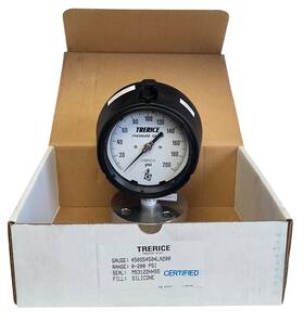 450ss4504la200 Trerice / M53122hhss Pressure Gauge 0-200psi Silicone Nsmp