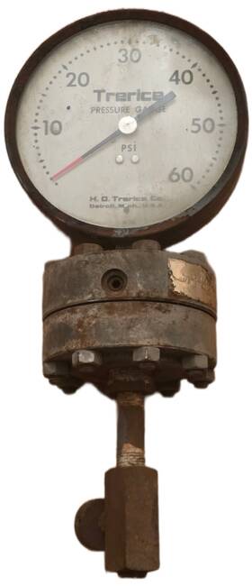 52-2.44 Trerice Pressure Gauge 0-60 Psi 5 Inch Diameter Dial Face