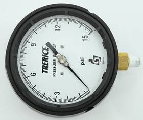 52-2196 Trerice Model 0-15 Psi 4-1/2 In Face 1/4 Inch Npt Pressure Gauge