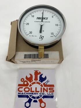600cb4502la020 Trerice 30 Inch Hg/vac-15psi Pressure Gauge Model 600cb 4.5 1/4 Npt 600cb4502la020 Trerice 30 Inch Hg/vac-15psi Pressure Gauge Model 600cb 4.5 1/4 Npt