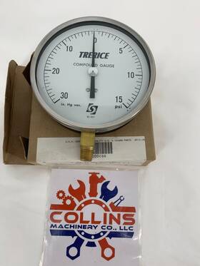 600cgg Trerice 30 Inch Hg/vac-15psi Pressure Gauge Model 600cb 4.5 1/4 Npt