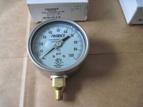 700lfb4002la100 Trerice Pressure Gauge 100 Psi Lead Free Stainless 4 Inch 1/4 Npt