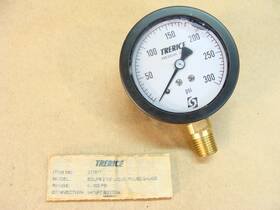 D17617 Trerice New 300psi Pressure Gauge 2 1/2 Inch 1/4 Npt Liquid Filled