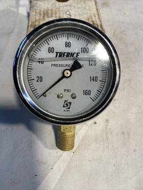 D-821-2.5-160 Trerice D8212.5160 Stainless Steel Pressure Gauge. 1/4 Inch Npt 2.5 0-160 Psi Nib