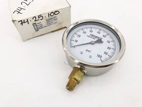 D82b4002la110 Trerice New Pressure Gauge D82b 4 Inch 0-100psi 1/4 Lower