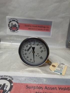 D82lfb4002la130 Trerice Gauge 4 In Face 1/4 Npt Bottom Connection Pre-owned