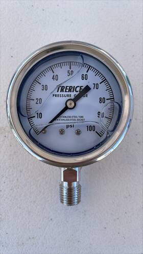 D83lfss2502la100 Trerice Six Unused Pressure Gauges