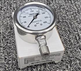 D83lfss2502la150 Trerice D83lfss2502la150. Pressure Gauge 2.5 Inch 0-400psi. 1/4 Npt Lower