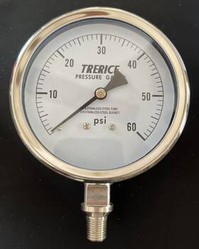 D83lfss4002la300 Trerice D83ss4002la60 Industrial Gauge 4 Inch Dial To 300 Psi 1/4 Npt