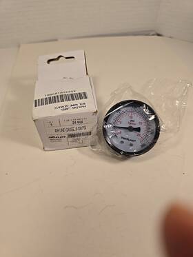 24804 Tru-flate 452350109881 To 300 Psi Polycarbonate Air Line Pressure Gauge 1/4 Npt Inch