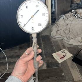 10960-1 U.s. Gauge Vintage Usg 0-100 Psi Air No Glass