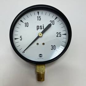 Bu-191-ad-2e U.s. Gauge 30 Psi Air Pressure 4 In Face 1/4 Bottom Mount