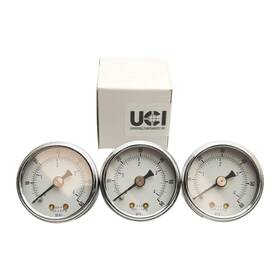 Sad1501-60 Uci Lot Of 3 Pressure Gauge 1.50in 0-60psi 0-4bar 1/8in Npt