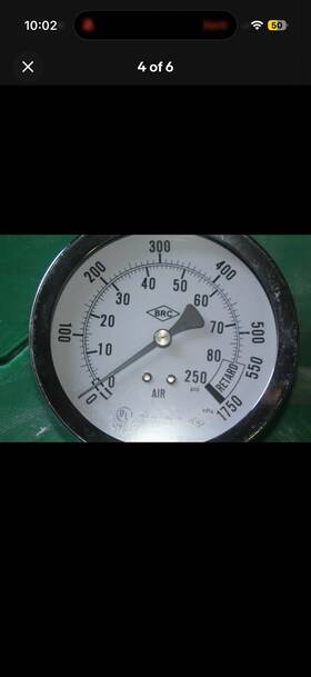 W-102 Ul 3-1/2 Inch Pressure Gauge 1/4 Npt 17so Model