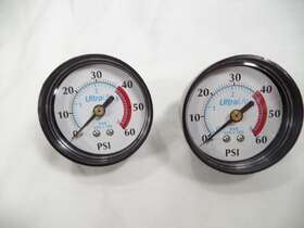 G20pax140009900 Ultra Uv 0-60 Psi Pressure Gauge 2 Inch Face 1/2 Npt 0-40 And 40-60 Red Line Gages