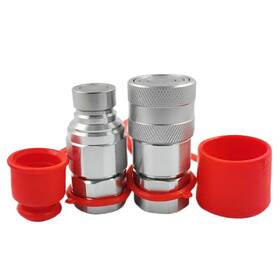 Lx-iso16028-5 Undercarriage Lx-iso16028-5/8-3/4npt Flat Face High Flow Skid Steer Hydraulic Quick Connect Coupler Coup