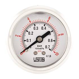 Ujp251d05008010 Unijin P251 Series 2 Inch Dial Oil Filled Pressure Gauge With Brass Internals 0-10 Psi/kp