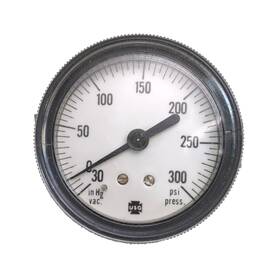 138007 Us Gauge 300# 300 Pound 2.5 Inch Panel-mount Pressure Rear Male -30 - Psi
