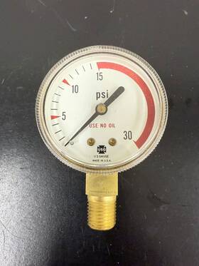 156476 Us Gauge Usg Pressure 0-30psi Conn. 1/4 Inch Anpt Lm Size 2.5